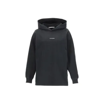 Acne Studios Logo Printed Long Sleeved Hoodie