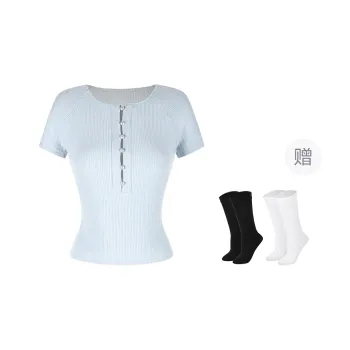 BSEVENI Set in Sleeve T Shirt Women's