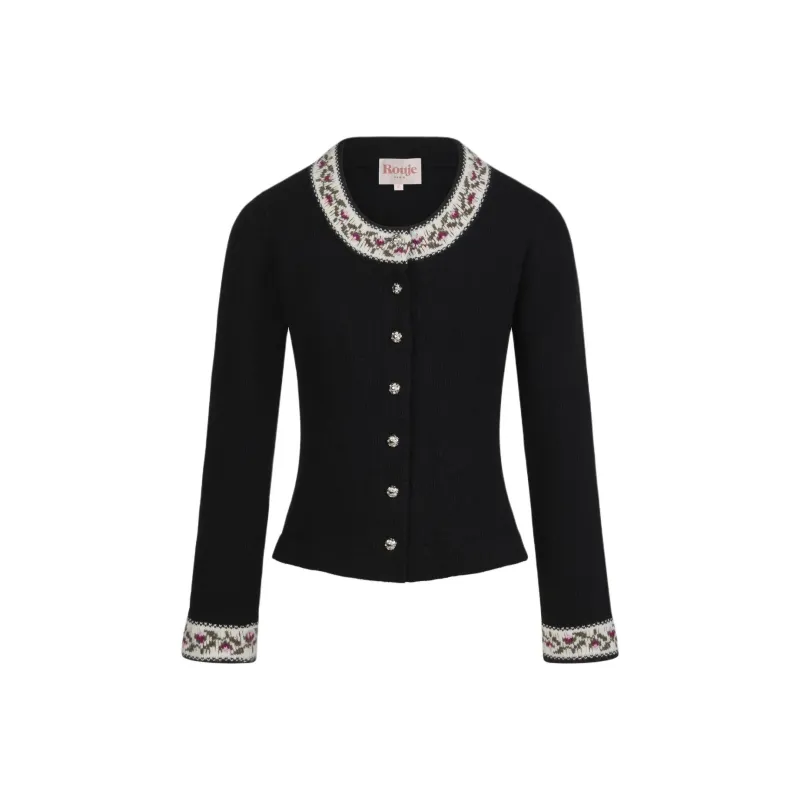 Rouje FW24 NELIA CARDIGAN Sweater Women's Black-0