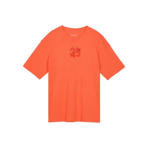 Jordan Drop Shoulder Sleeve T Shirt Women's Orange