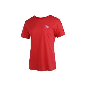 Adidas Drop Shoulder Sleeve T Shirt Women's Red