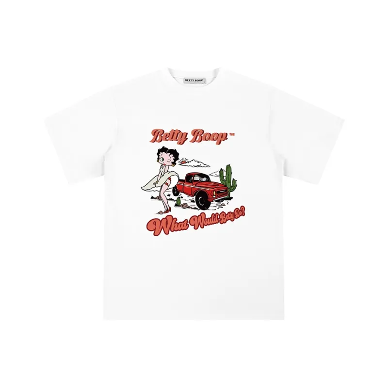 BETTY BOOP T Shirt Women's White-0