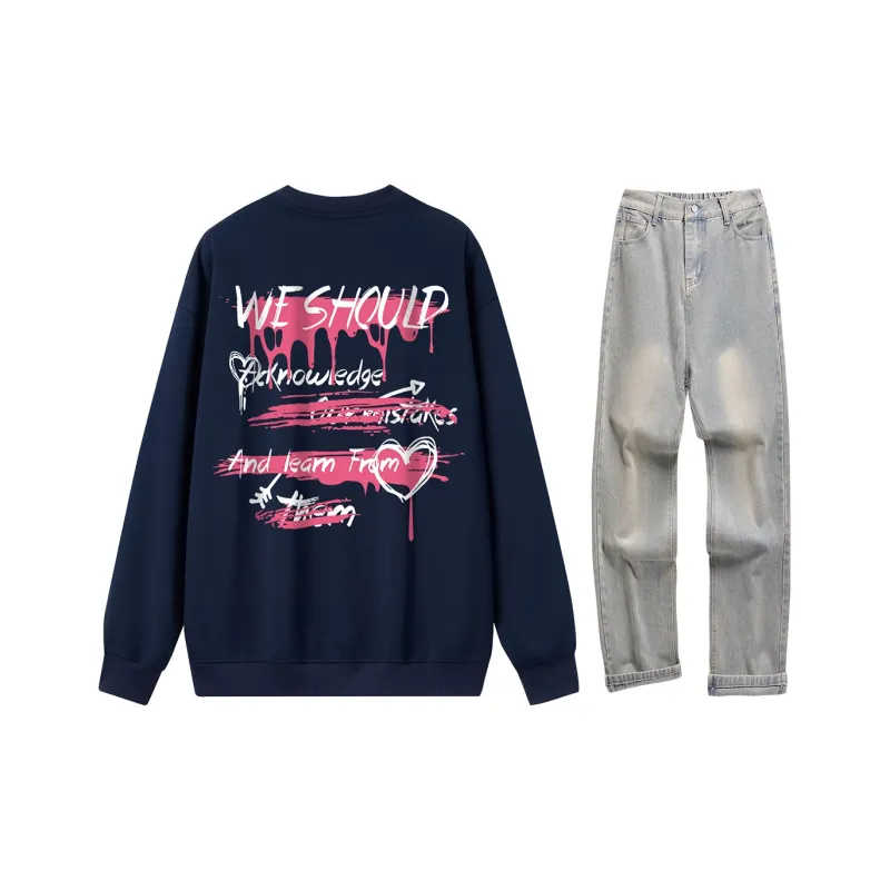 VniVerseVClub Sweatshirt Set Unisex-16