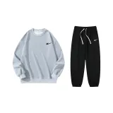 Light Gray Top Black Bottom