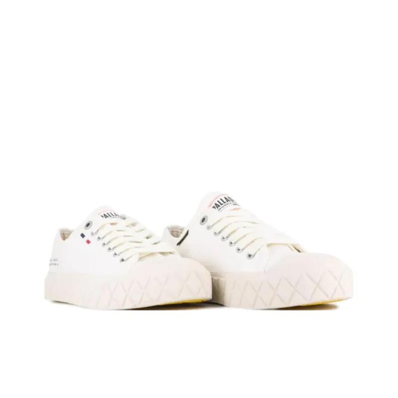 Palladium Palla Ace Anti Slip Wear Resistant Low Top Skateboard Shoes Unisex White-3