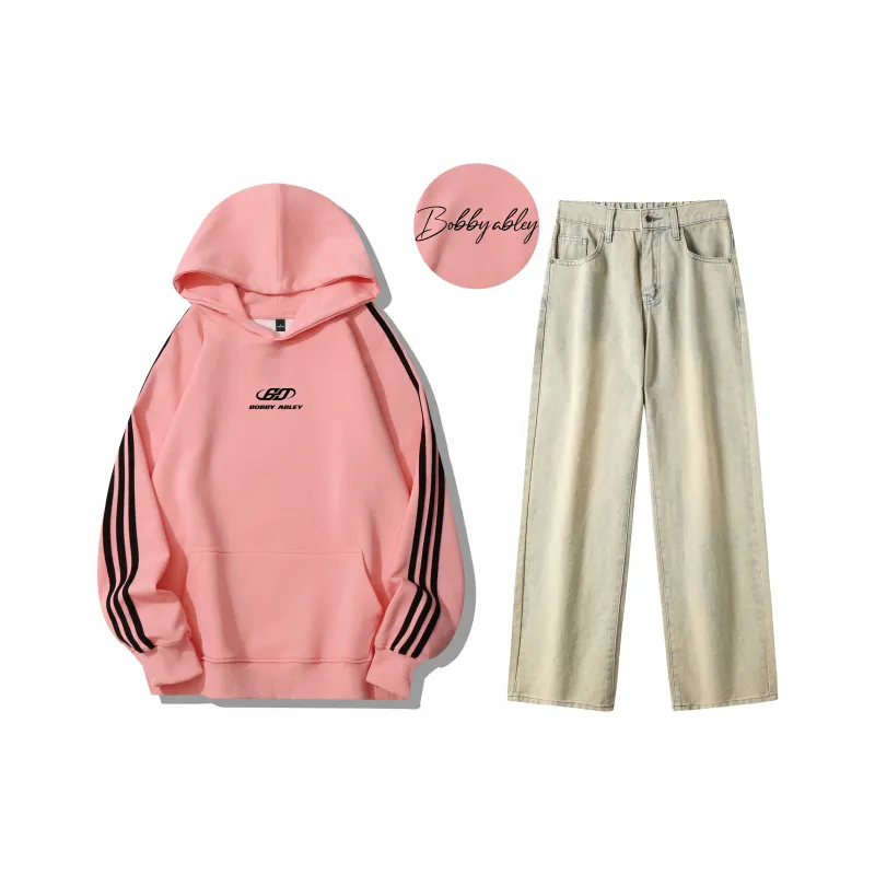 BOBBY ABLEY Sweatshirt Set Unisex Black-81