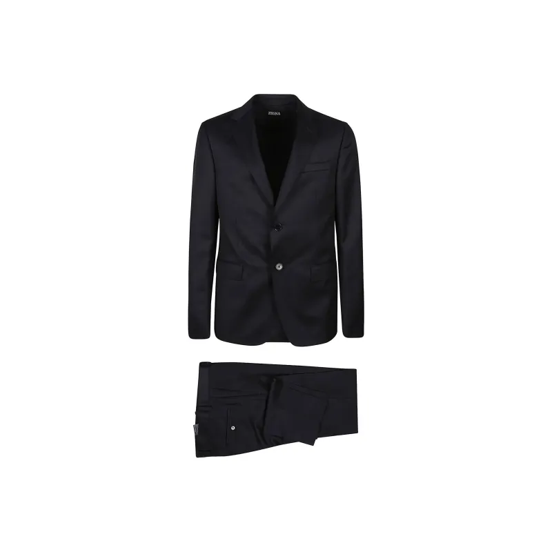 Zegna Business Suits Men's Black-0