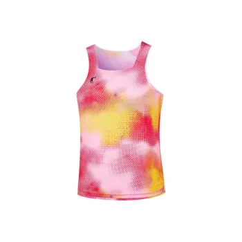 QIAODAN T Shirt Women's Fluorescent Ghost Pink Print