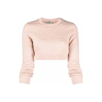 FENDI FW21 Slim Fit Sweater Women's Pink