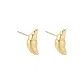 Gold Croissant Bag Stud Earrings 1 Pair Eh-3471.ebB