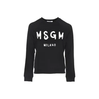 MSGM Logo Printed Crewneck Sweatshirt