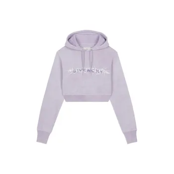 Givenchy Cropped Hoodie 'Lilac'