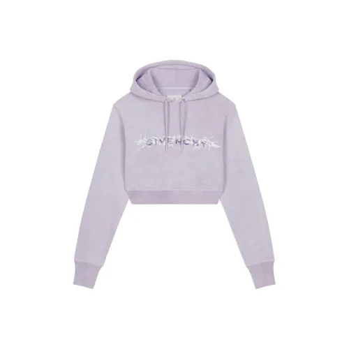 Givenchy Cropped Hoodie 'Lilac'