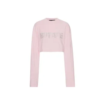 Rotate Sequin-Embellished Crewneck Top