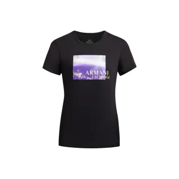 ARMANI EXCHANGE SS24 T Shirt Women's Black