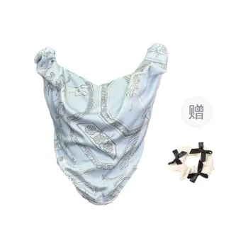 TURN UP T Shirt Women's Light Blue+Bowknot Hair Tie Comes With