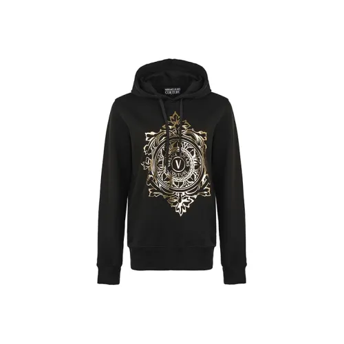 ribbed-knit cotton hoodie