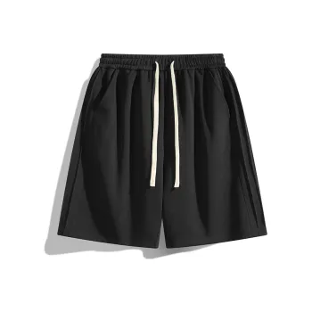 HOKLV Casual Shorts Unisex Black