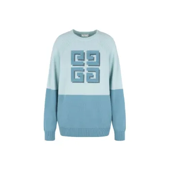 GIVENCHY SS21 Loose Fit Knitwear Women's Blue