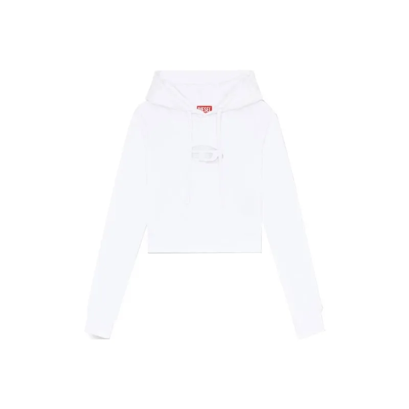 DIESEL Oval D Logo Embroidered Hoodie-0