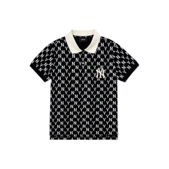 MLB Base Logo Polo Shirt Women's Black