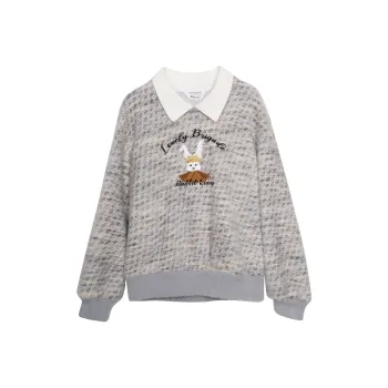 Olrain Sweater Women's Gray Purple