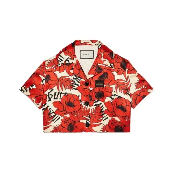 GUCCI Shirts Women's Red White