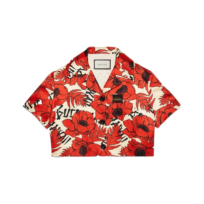 GUCCI Shirts Women's Red White-0