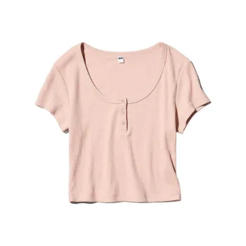 UNIQLO T Shirt Women's Pastel Pink