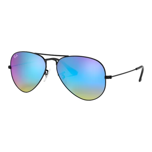 RayBan Metal Aviator Sunglasses Unisex Black