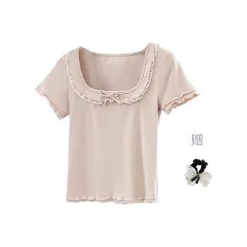 TUSHIFEI Set in Sleeve T Shirt Women's