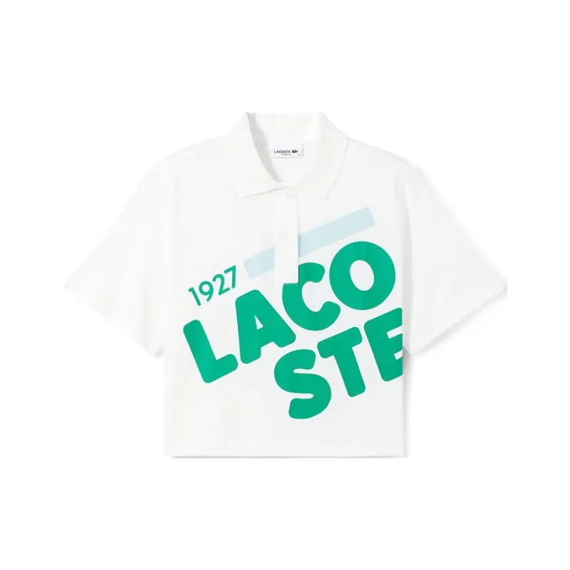 LACOSTE SS22 Polo Shirt Women's White-0
