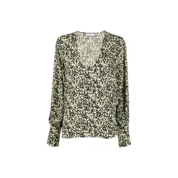 GANNI Abstract print Blouse