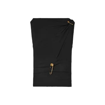 VERSACE Tessuto Blouse 'Black'