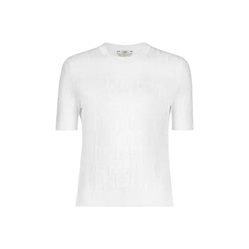 FENDI By Marc botas Viscose And Cotton Sweater White