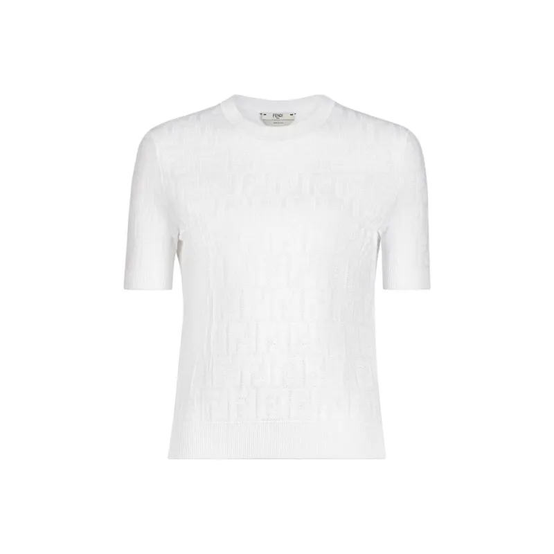 FENDI By Marc Jacobs Viscose And Cotton Sweater White-0