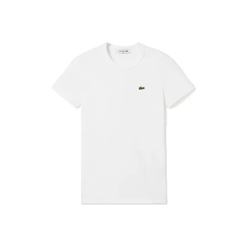 LACOSTE Logo patch Organic Cotton T shirt