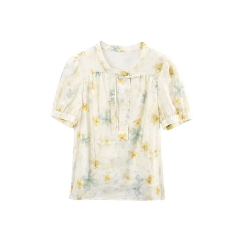 A Paradise For Awakening Shirt Women's Beige-0