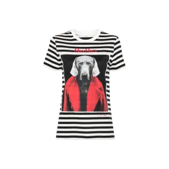 MaxMara Rosso Striped T shirt