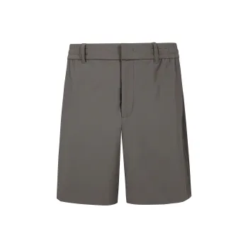 EMPORIO ARMANI Canneté effect Stretch Nylon Bermuda Shorts