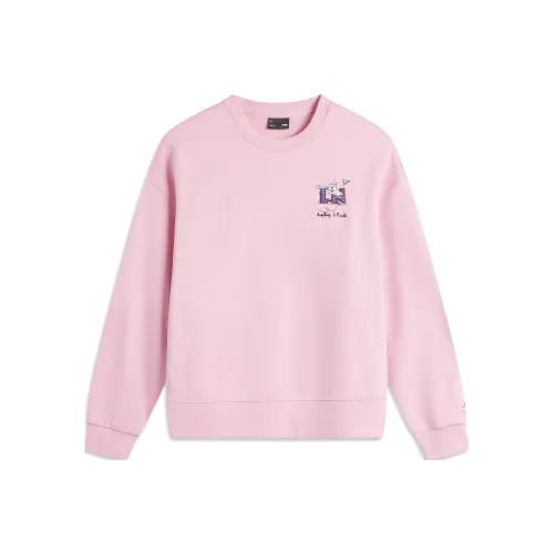LiNing Sports Life Collection Sweatshirt Women's Sheer Pink