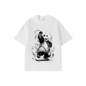 PANDA BASE Drop Shoulder Sleeve T-Shirt Unisex