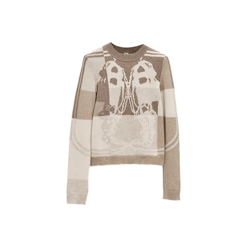 HERMES FW21 Cashmere Sweater Women's Linen Beige-0