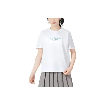 New Balance Drop Shoulder Sleeve T Shirt Women's White