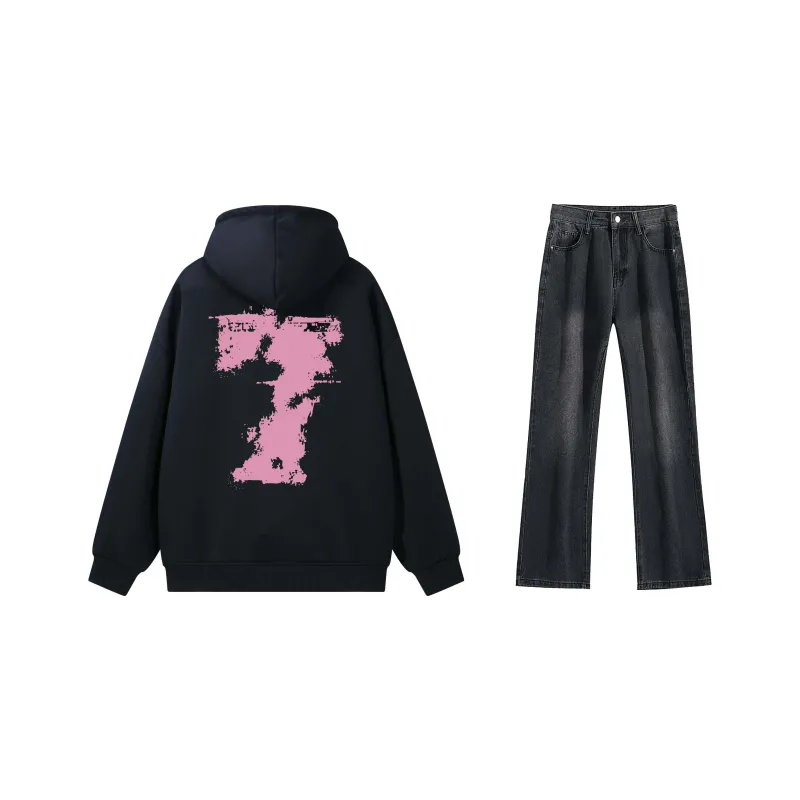 SUNSETMONENT Sweatshirt Set Unisex-17