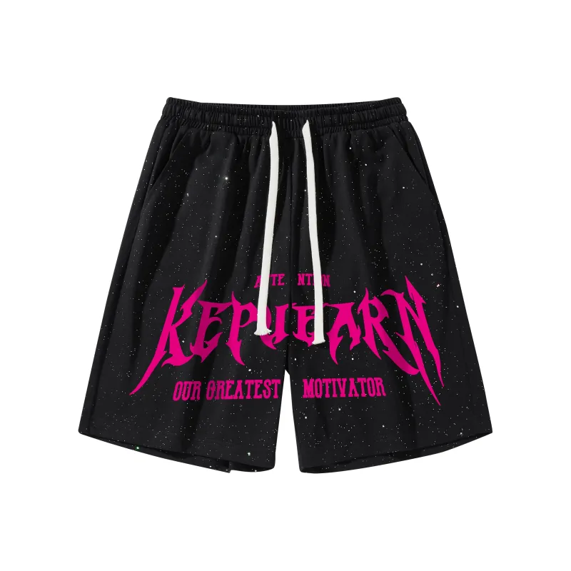 Kepu Casual Shorts Unisex Black-7