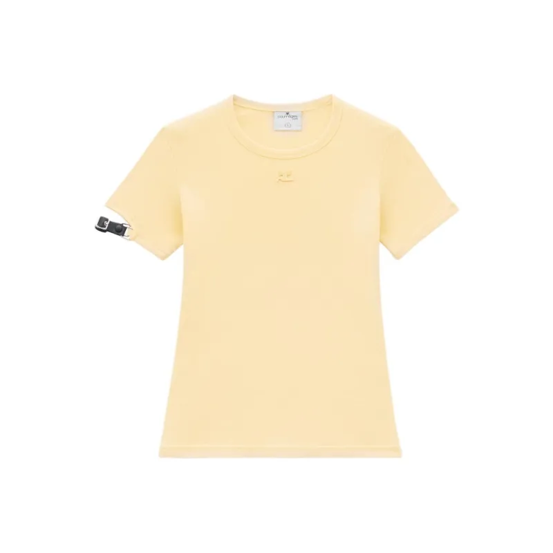 Courrèges Buckle detail T shirt-0