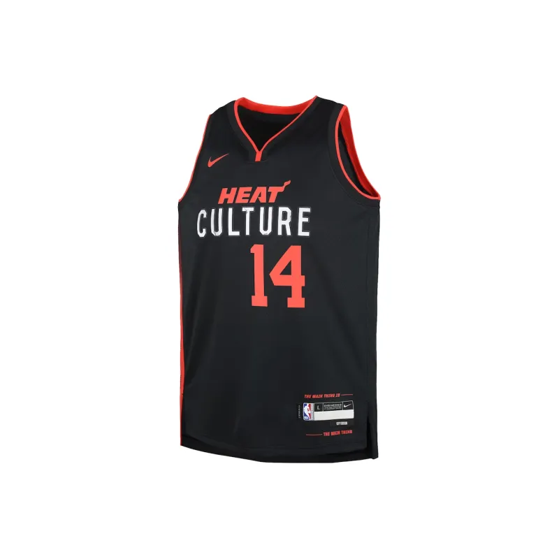 NBA x Nike Miami Heat SWINGMAN Fan Edition City Tyler Herro Basketball Jerseys Men's Black-0