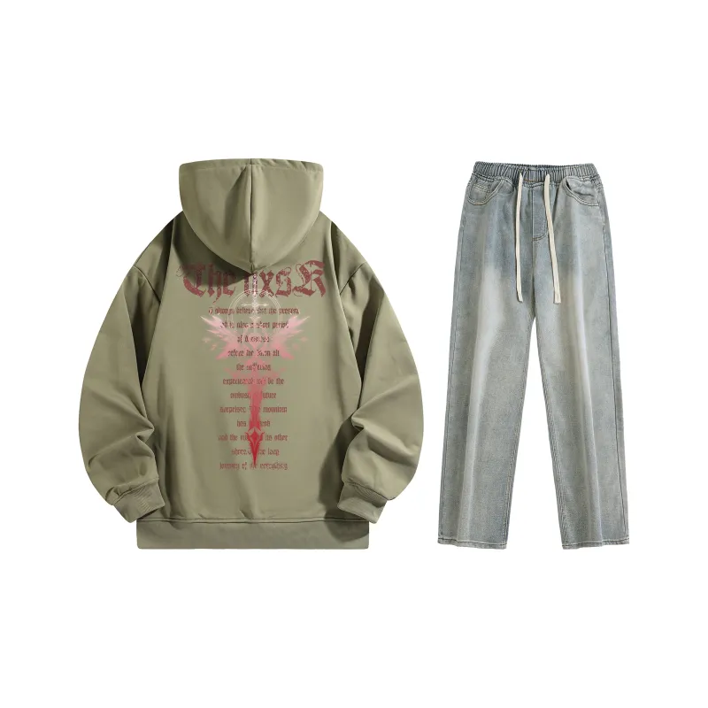 A.X.S.K Sweatshirt Sets Unisex-169