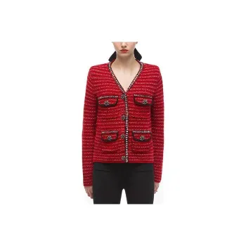 Self portrait Sweater Women's Christmas New Year Burgundy